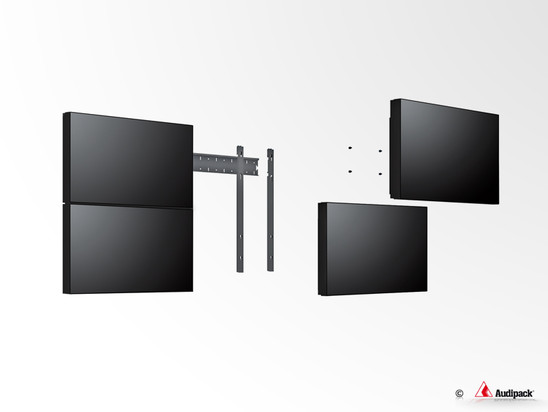 2 x 2 video wall exploded view