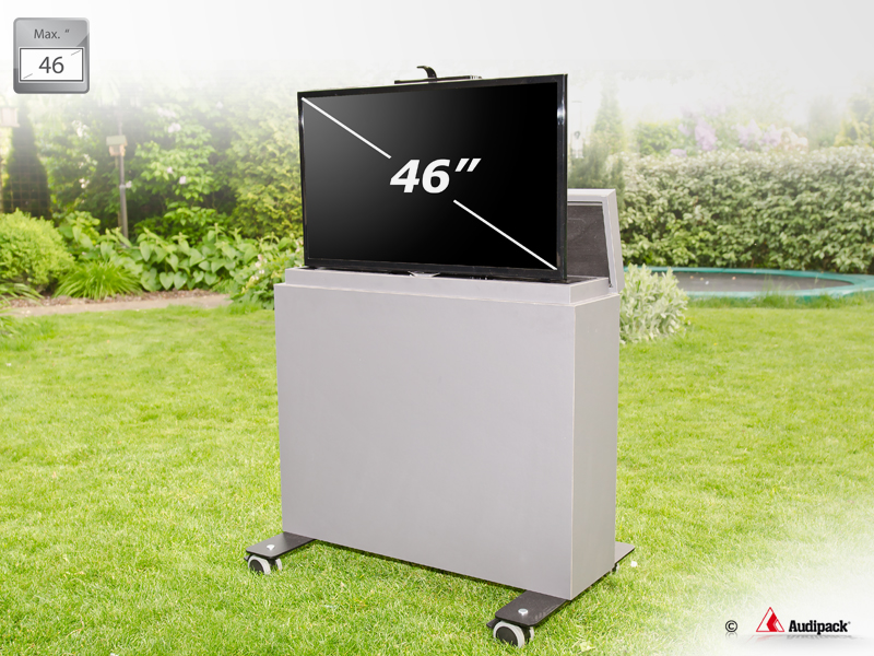 46 inch buiten TV - Multimedia trolley: Audipack, It's great to have solutions